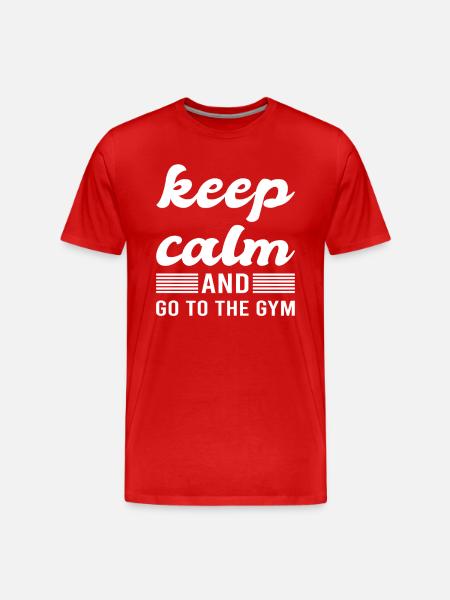 Gym Saying - Men's Premium Organic T-Shirt - red