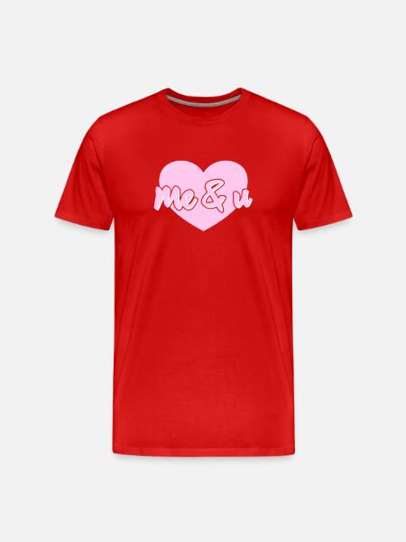 Me and U - Men's Premium Organic T-Shirt - red