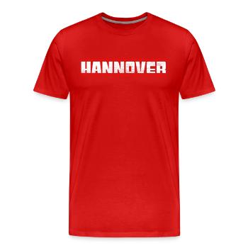 Hanovre - T-shirt bio Premium Homme - rouge - Devant - Damien (186cm)