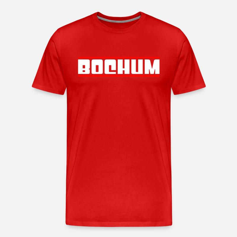 Bochum - Männer Premium Bio T-Shirt - Rot