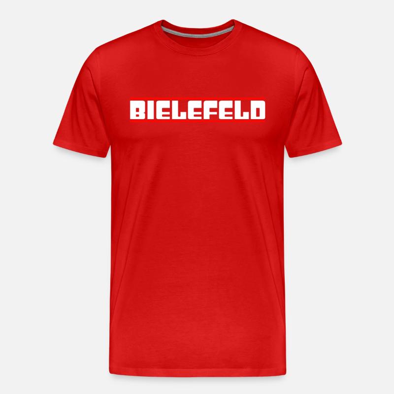 Bielefeld - Männer Premium Bio T-Shirt - Rot