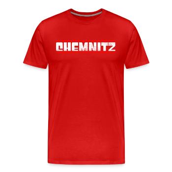 Chemnitz - T-shirt bio Premium Homme - rouge - Devant - Damien (186cm)