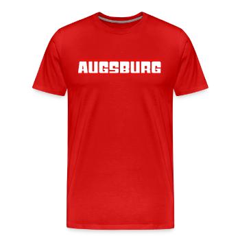 Augsburg - Men's Premium Organic T-Shirt - red - Front - Damien (186cm)