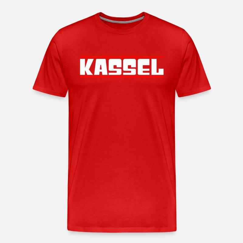 Kassel - Männer Premium Bio T-Shirt - Rot