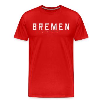 Bremen Meine Stadt - Männer Premium Bio T-Shirt - Rot - Vorne - Damien (186cm)