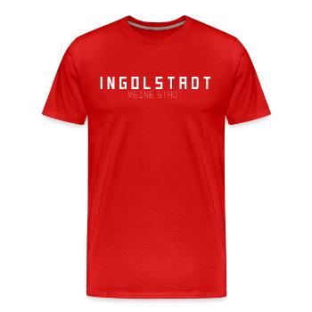 Ingolstadt Ma ville - T-shirt bio Premium Homme - rouge - Devant - Damien (186cm)