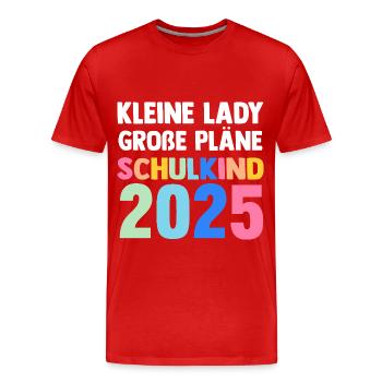 Kita Farewell First Grade School Enrollment 2025 - Men's Premium Organic T-Shirt - red - Front - Damien (186cm)