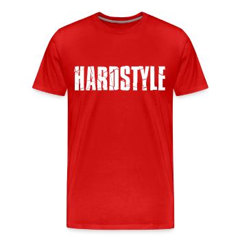 Hardstyle - T-shirt bio Premium Homme - rouge - Devant - Damien (186cm)