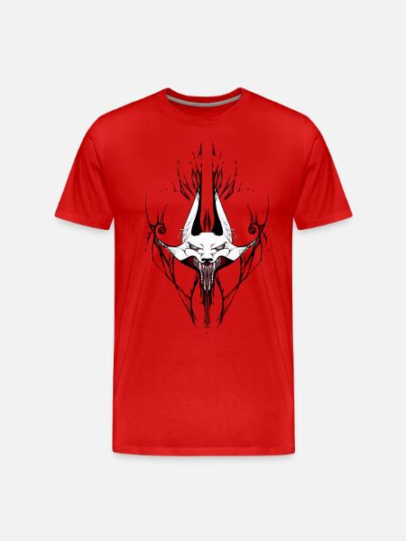Wolf - Men's Premium Organic T-Shirt - red