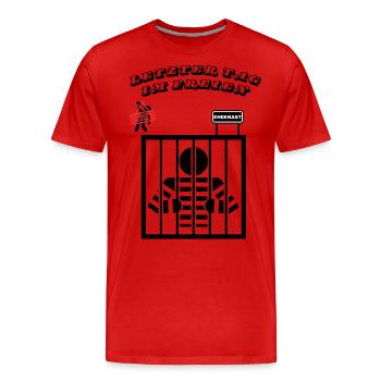 Letzter tag 1 - Männer Premium Bio T-Shirt - Rot - Vorne - Damien (186cm)