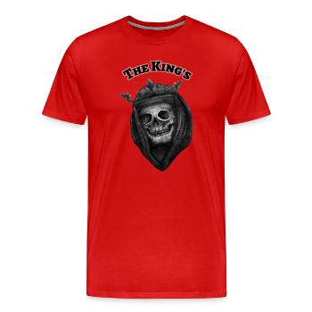 The king's - Ghostface - Männer Premium Bio T-Shirt - Rot - Vorne - Damien (186cm)