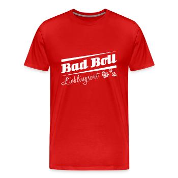 Bad Boll - Lieblingsort mit Stadtnamen - Männer Premium Bio T-Shirt - Rot - Vorne - Damien (186cm)