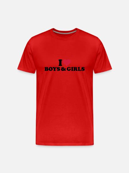 Bisexuell - Männer Premium Bio T-Shirt - Rot