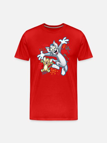Tom and Jerry Play Time - Herre Premium T-shirt økologisk -