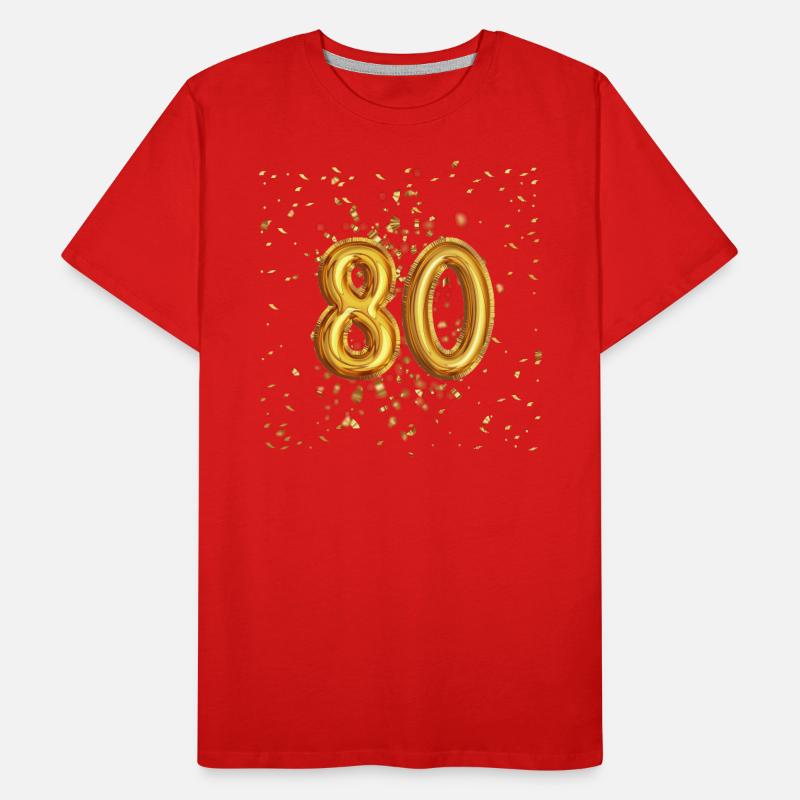 80 ans de conception de ballons T-shirt bio Premium Homme