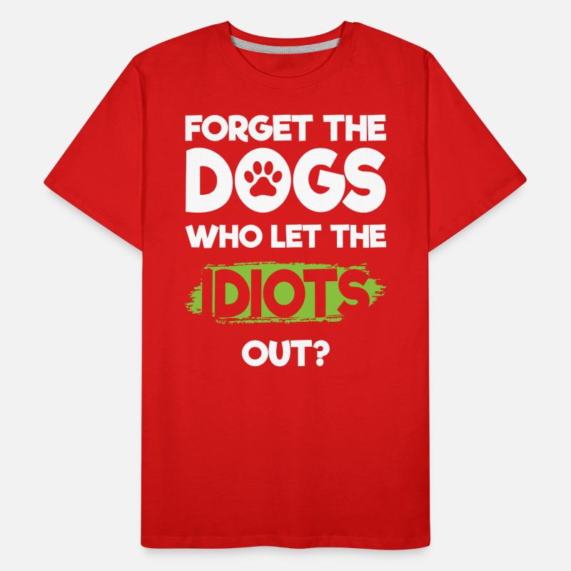 Idiot Work Evil Provocation Men's Premium Organic T-Shirt
