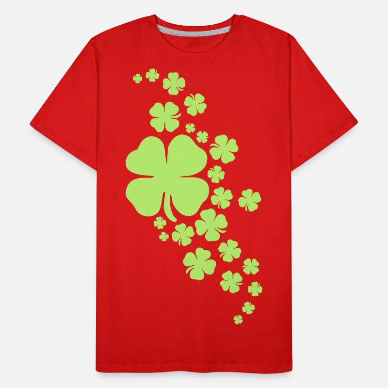 thème de la Journée Kleblatt de trèfles Saint-Patrick T-shirt bio Premium Homme