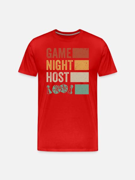 Spieleabend Gastgeber Broad Player - Männer Premium Bio T-Shirt - Rot
