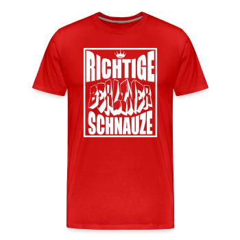 Berlin Souvenir Touristen Hauptstadt Metropole BLN - Männer Premium Bio T-Shirt - Rot - Vorne - Damien (186cm)