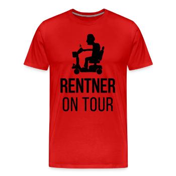 Rentner On Tour - Männer Premium Bio T-Shirt - Rot - Vorne - Damien (186cm)