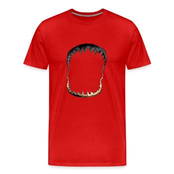 Shark Black Or - T-shirt bio Premium Homme - rouge - Devant - Damien (186cm)