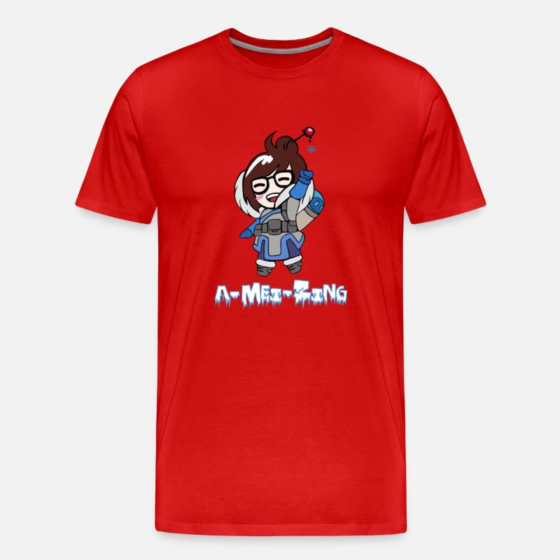 A-Mei Zing - Männer Premium Bio T-Shirt - Rot