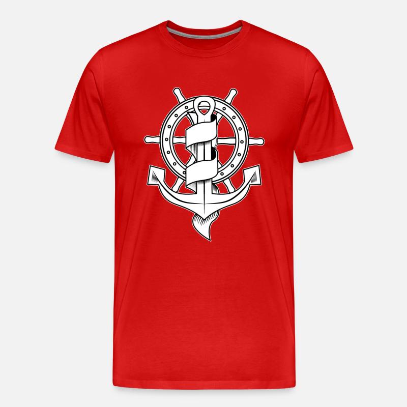 klassik tattoo - Männer Premium Bio T-Shirt - Rot