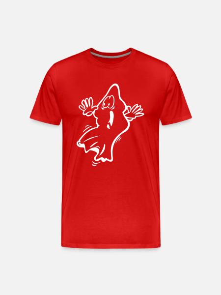 Ghost Geist gespenst - Männer Premium Bio T-Shirt - Rot