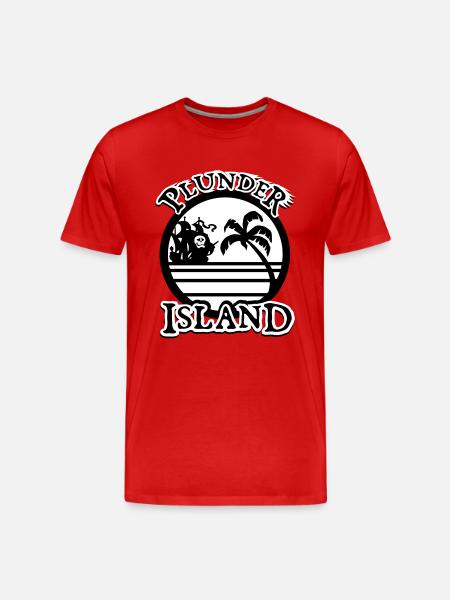 Plunder Island - Männer Premium Bio T-Shirt - Rot