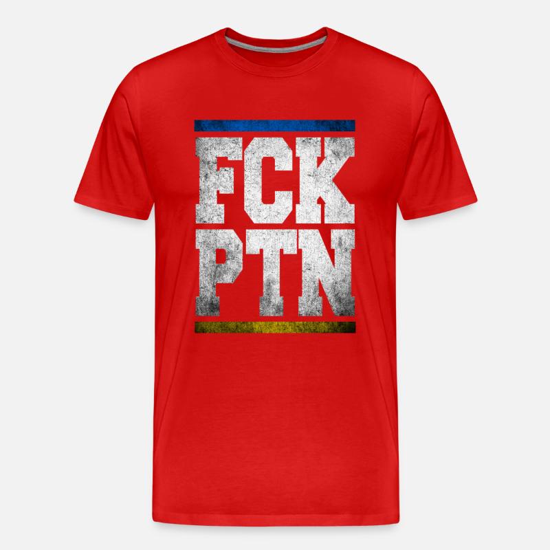 FCK PTN - Männer Premium Bio T-Shirt - Rot