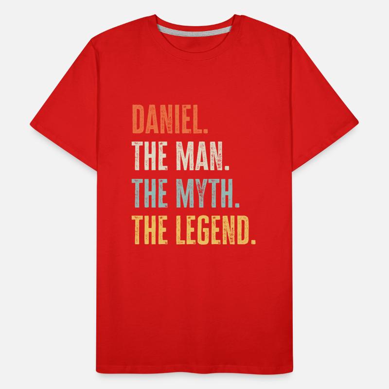 Daniel, Mann Mythos Legende, lustig Bester Name Daniel Männer Premium Bio T-Shirt