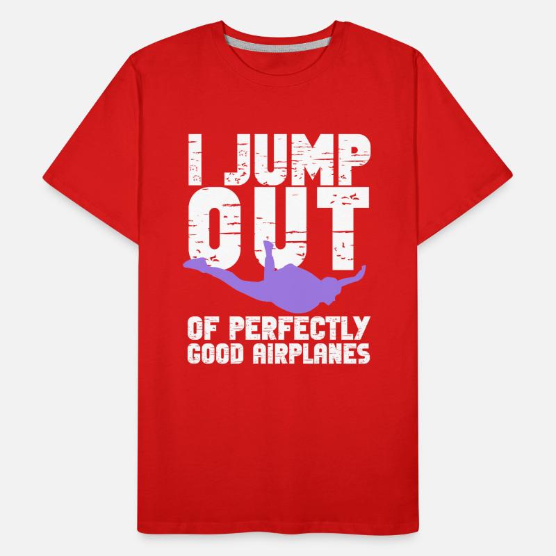 Funny Skydiving Instructor Skydiver Humor Men's Premium Organic T-Shirt