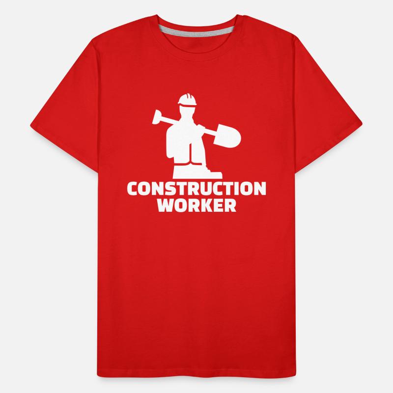 Construction worker T-shirt bio Premium Homme