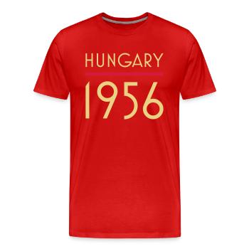Hungary 1956 - Männer Premium Bio T-Shirt - Rot - Vorne - Damien (186cm)