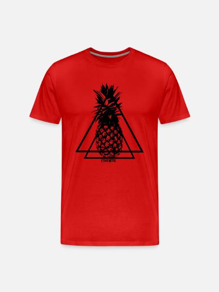 Pineapple - Men's Premium Organic T-Shirt - red