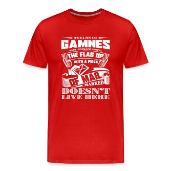 Mail Carrier Proud To Be A Mail Carrier - Men's Premium Organic T-Shirt - red - Front - Damien (186cm)