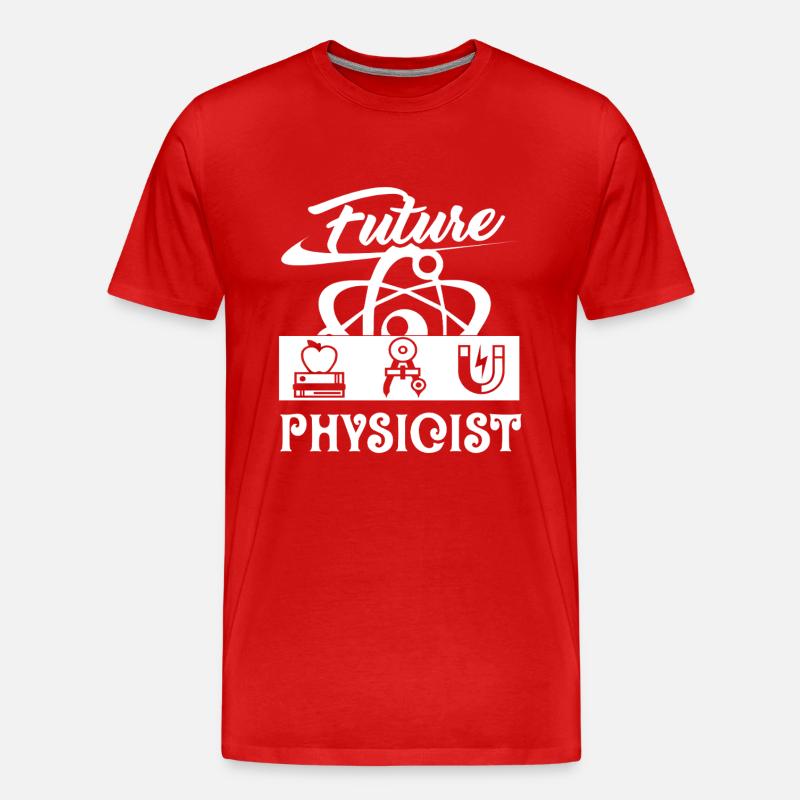 Physicist Future Physicist - Men's Premium Organic T-Shirt - red