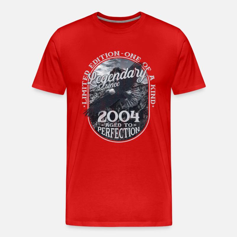 Legendär seit 2004 - Männer Premium Bio T-Shirt - Rot