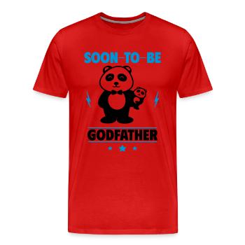 Bald Pate: Ein humorvolles Geschenk für Pate - Männer Premium Bio T-Shirt - Rot - Vorne - Damien (186cm)