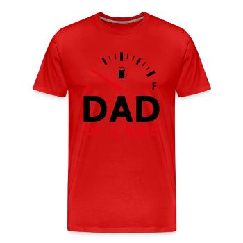 DAD OF 2 KIDS VATERTAG - Männer Premium Bio T-Shirt - Rot - Vorne - Damien (186cm)