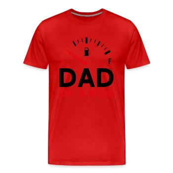 PAPA DE 4 ENFANTS FÊTE DES PÈRES - T-shirt bio Premium Homme - rouge - Devant - Damien (186cm)