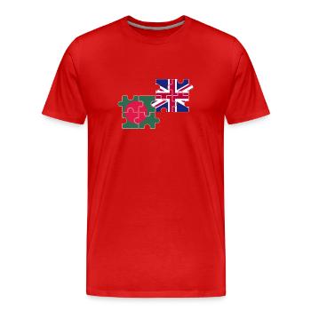 Bangladesch UK Flagge Britisch Bangladesch - Männer Premium Bio T-Shirt - Rot - Vorne - Damien (186cm)