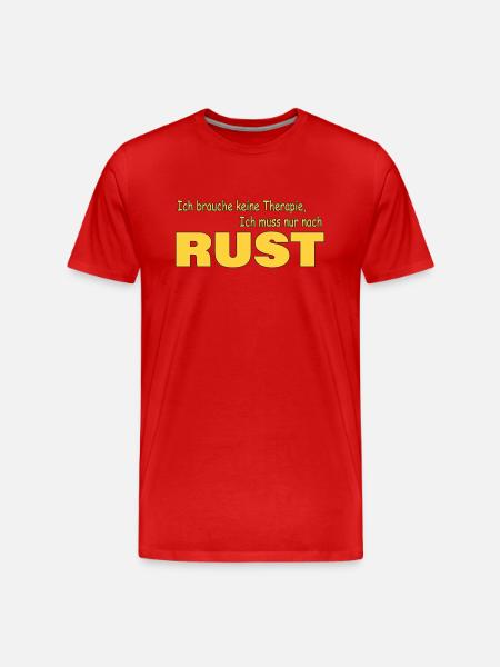 Therapie RUST - Männer Premium Bio T-Shirt - Rot