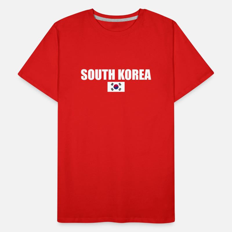 Corée du Sud Corée du Sud Drapeau coréen T-shirt bio Premium Homme