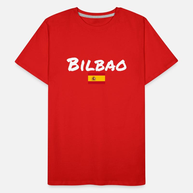Bilbao Spanien Spanische Flagge Spanier Männer Premium Bio T-Shirt