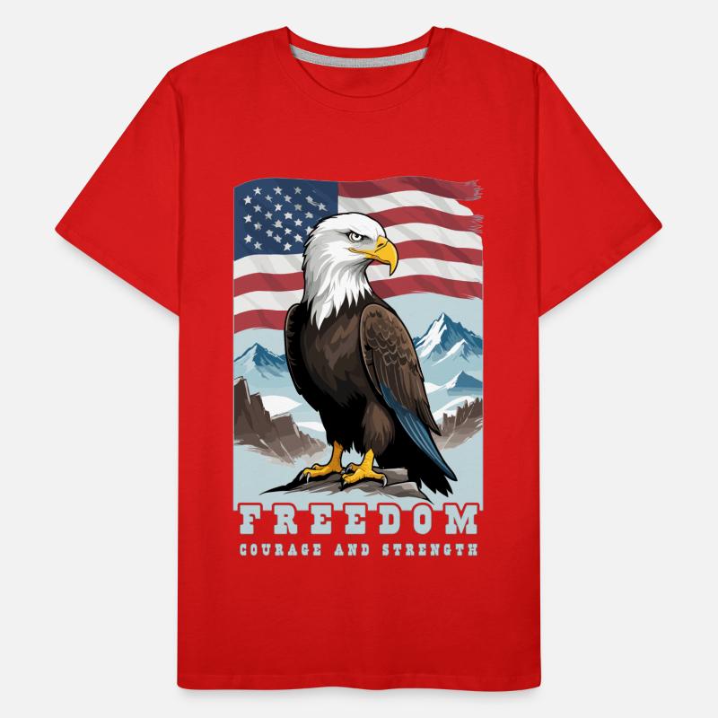 Bald eagle Men's Premium Organic T-Shirt