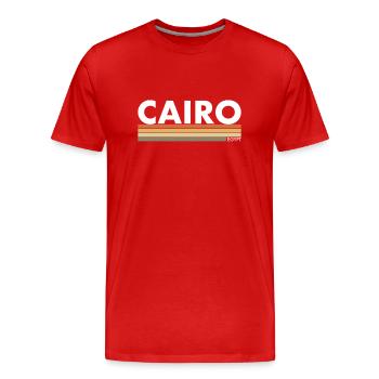 Le Caire Rétro Égypte Égypte Égypte Egypte Egyptienne Egypte - T-shirt bio Premium Homme - rouge - Devant - Damien (186cm)