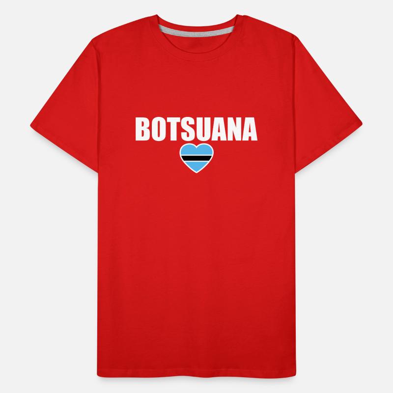 Botswana Botswana Botswana Drapeau du Botswana T-shirt bio Premium Homme