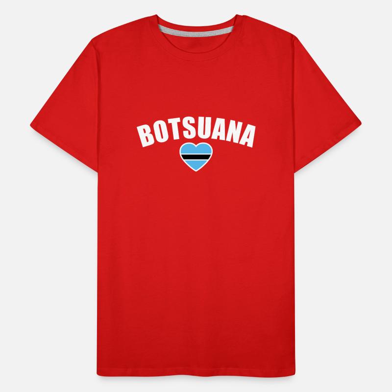 Botswana Botswana Botswana Drapeau du Botswana T-shirt bio Premium Homme