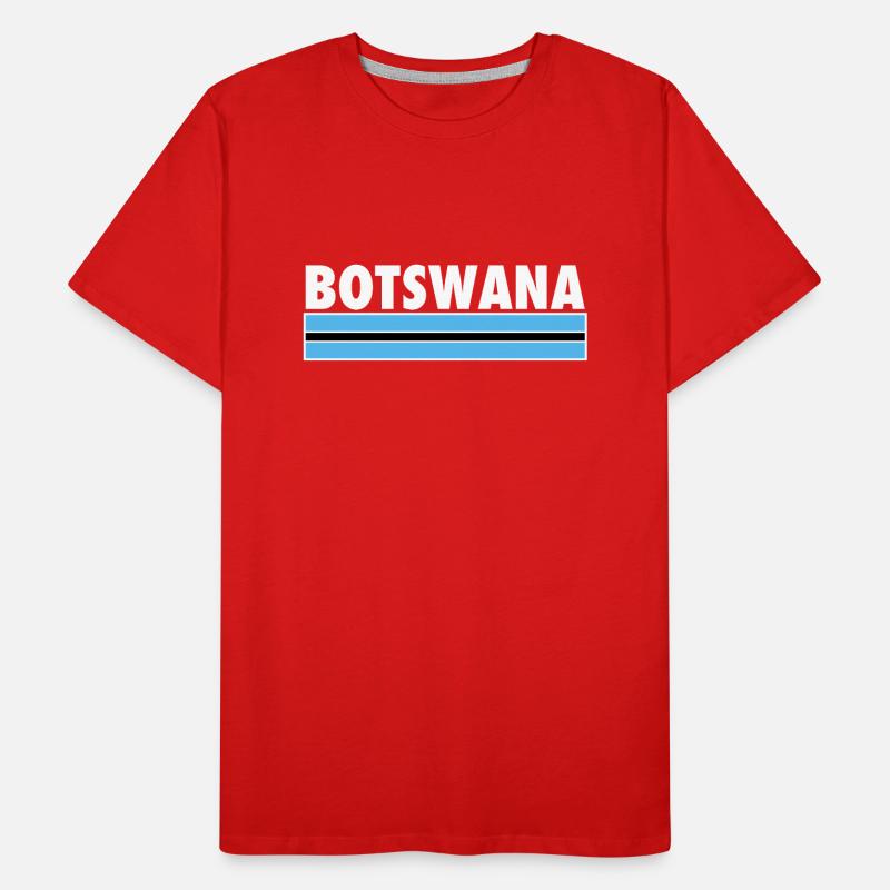 Botswana Botswana Drapeau Botswana T-shirt bio Premium Homme